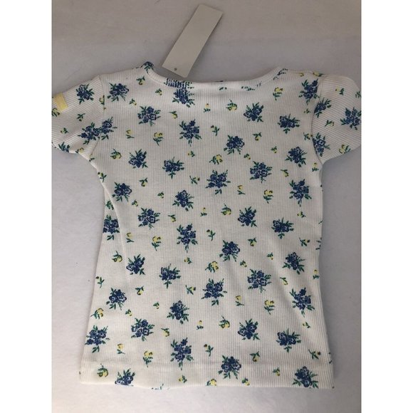 Oshkosh 90s Floral Shirt Ribbed 3T New Made in USA NWT - Picture 7 of 11